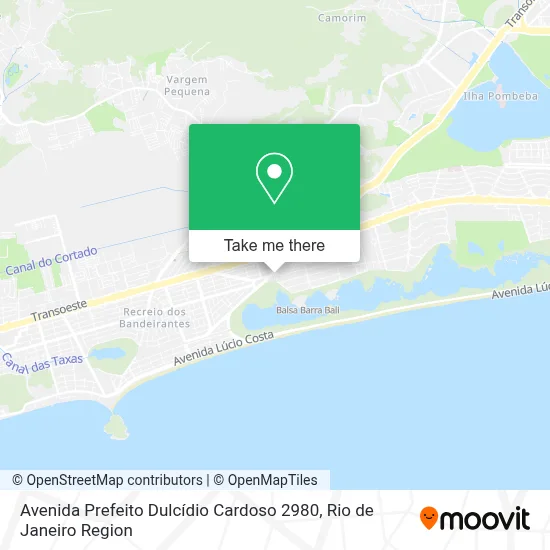 Avenida Prefeito Dulcídio Cardoso 2980 map