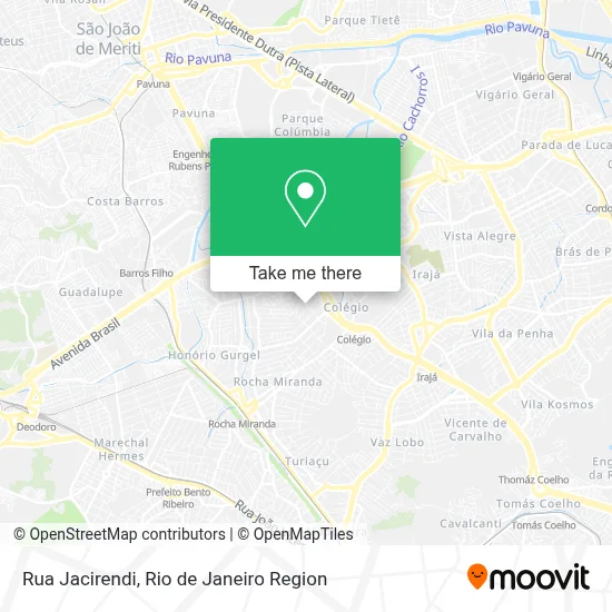 Rua Jacirendi map