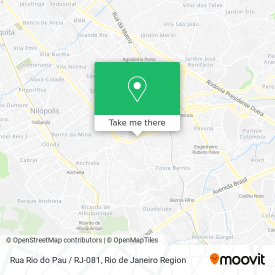 Rua Rio do Pau / RJ-081 map