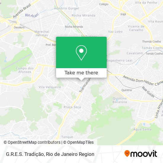 G.R.E.S. Tradição map