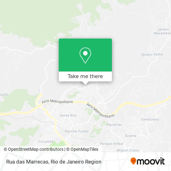 Rua das Marrecas map