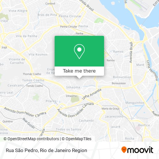 Rua São Pedro map