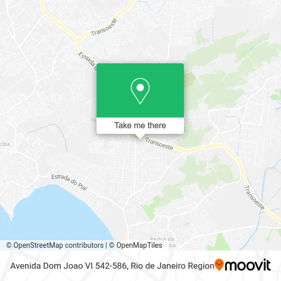 Avenida Dom Joao VI 542-586 map