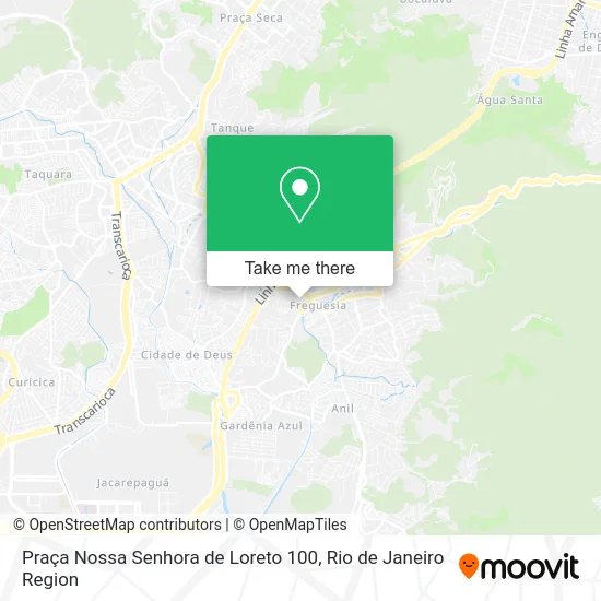 Praça Nossa Senhora de Loreto 100 map