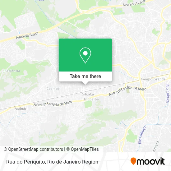 Rua do Periquito map