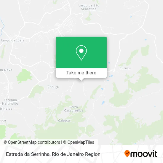 Estrada da Serrinha map