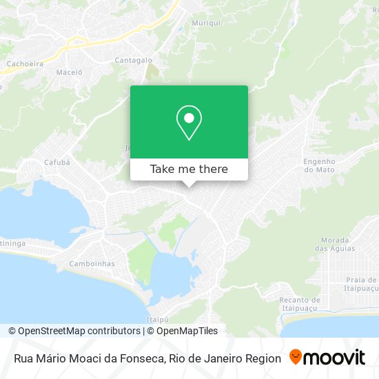 Mapa Rua Mário Moaci da Fonseca