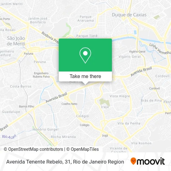 Avenida Tenente Rebelo, 31 map