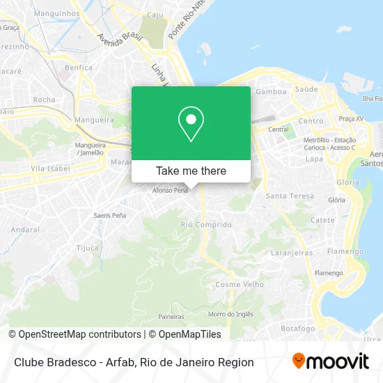 Clube Bradesco - Arfab map