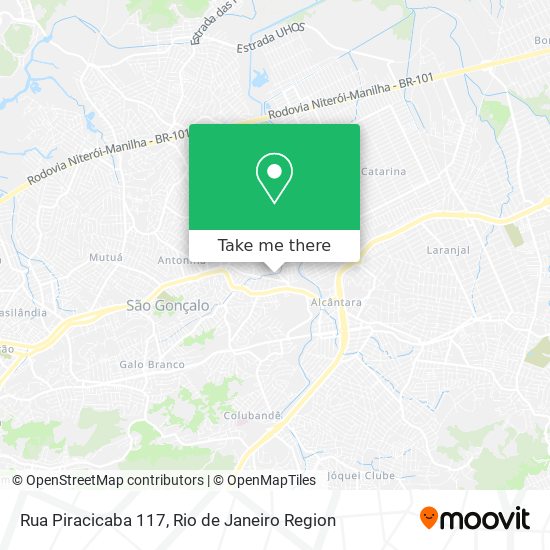 Rua Piracicaba 117 map