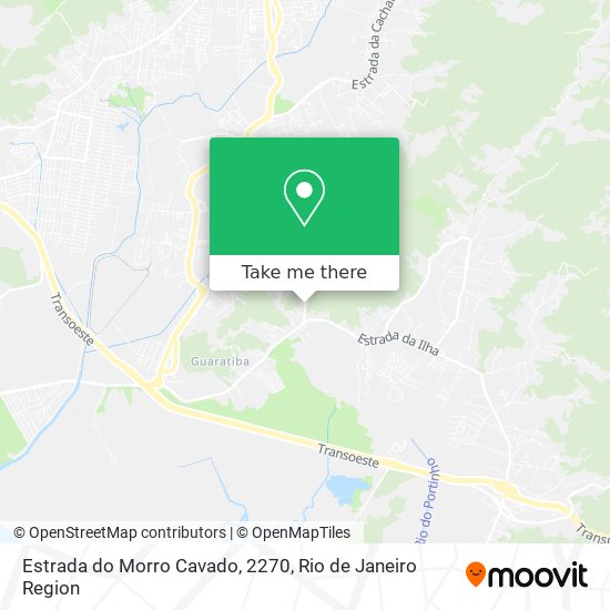 Mapa Estrada do Morro Cavado, 2270