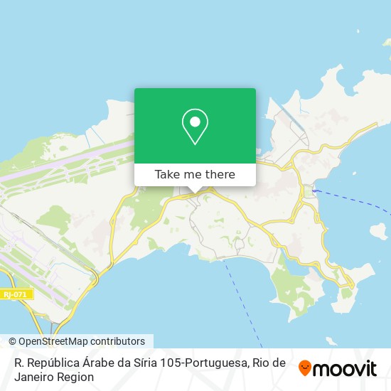 R. República Árabe da Síria 105-Portuguesa map