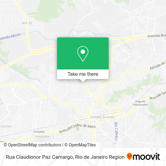 Rua Claudionor Paz Camargo map