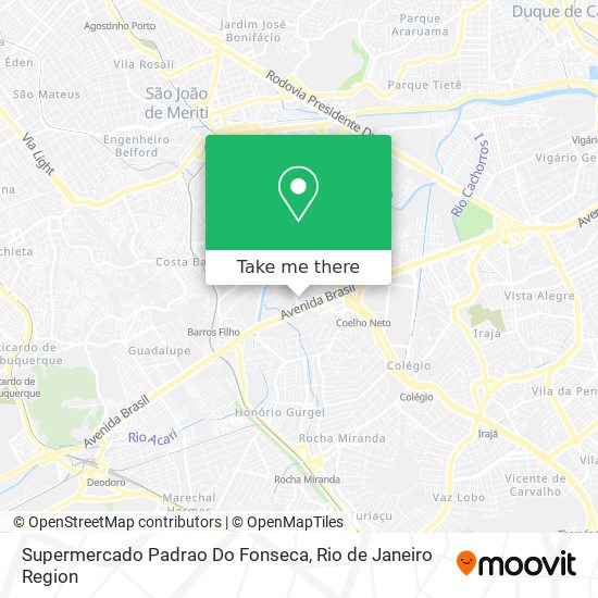 Supermercado Padrao Do Fonseca map
