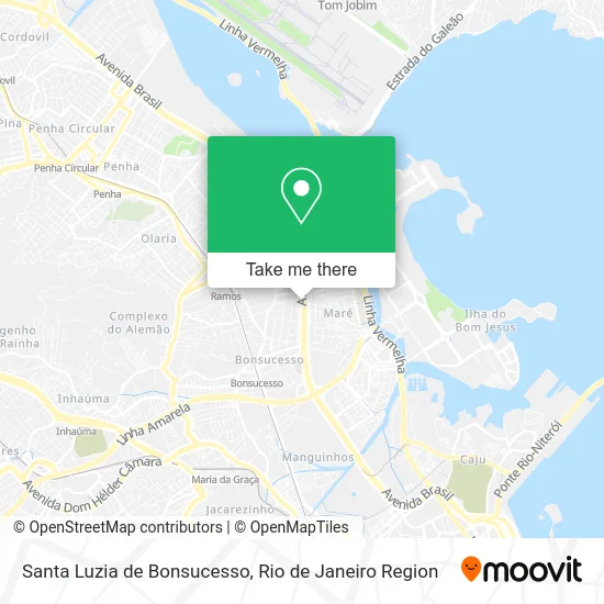 Santa Luzia de Bonsucesso map