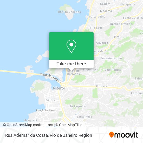 Mapa Rua Ademar da Costa