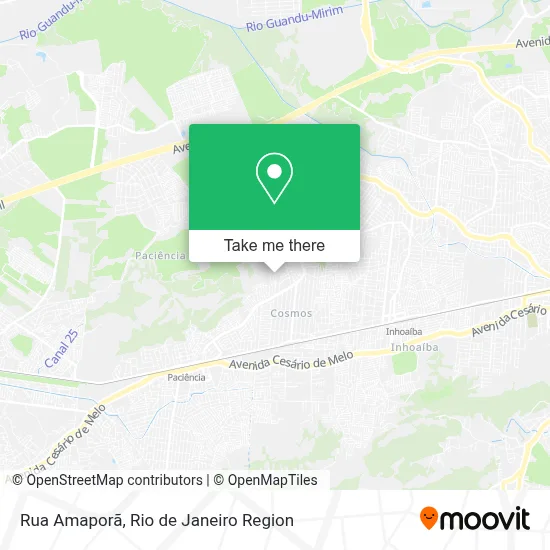 Rua Amaporã map