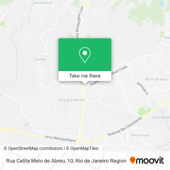 Rua Celita Melo de Abreu, 10 map