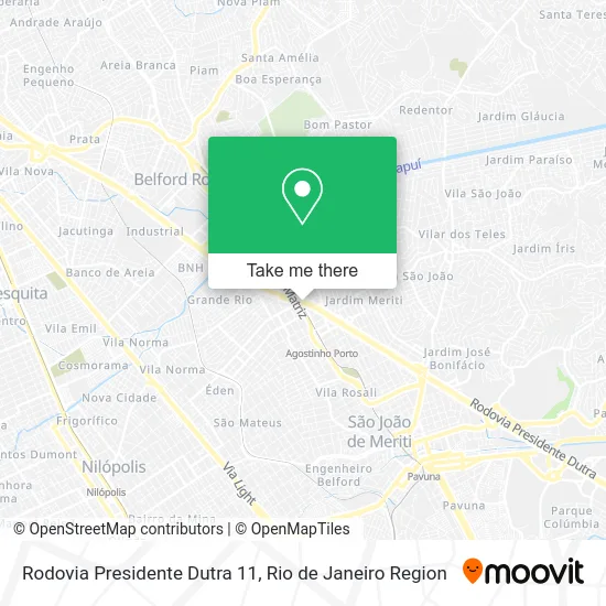Rodovia Presidente Dutra 11 map