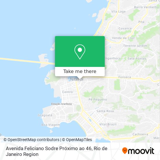 Mapa Avenida Feliciano Sodre Próximo ao 46