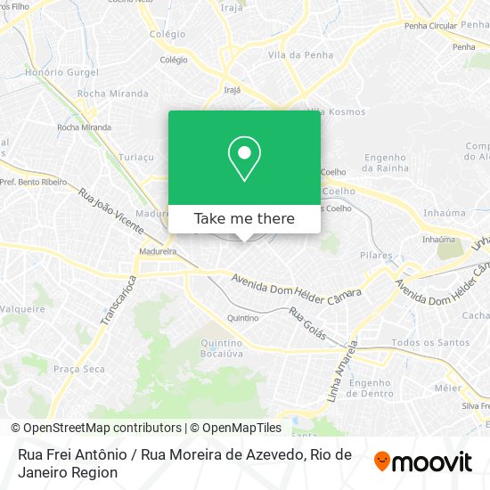 Rua Frei Antônio / Rua Moreira de Azevedo map