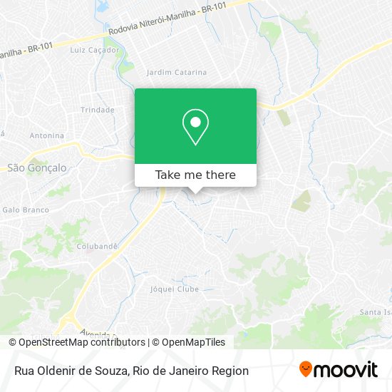 Rua Oldenir de Souza map