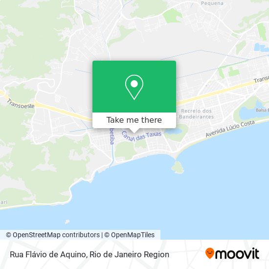 Mapa Rua Flávio de Aquino