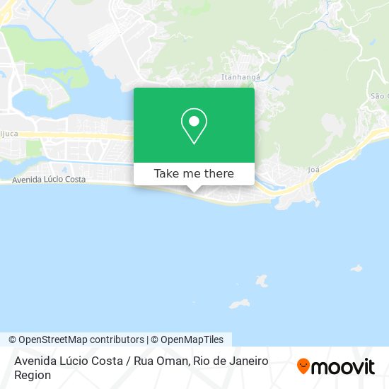 Avenida Lúcio Costa / Rua Oman map