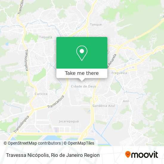 Mapa Travessa Nicópolis