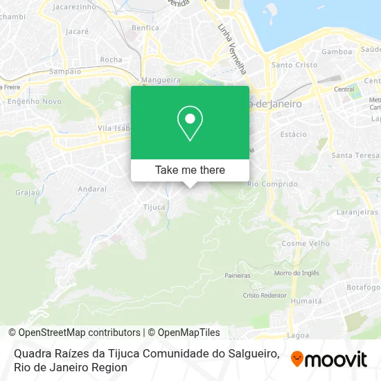 Quadra Raízes da Tijuca Comunidade do Salgueiro map