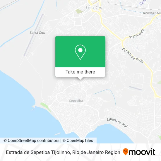 Estrada de Sepetiba Tijolinho map