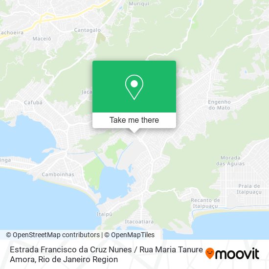 Mapa Estrada Francisco da Cruz Nunes / Rua Maria Tanure Amora