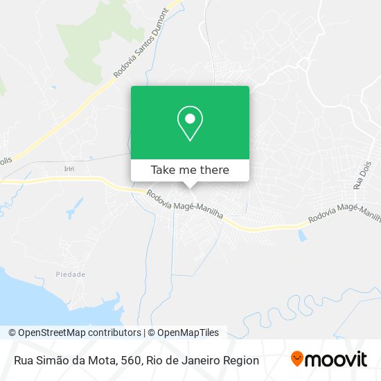 Mapa Rua Simão da Mota, 560
