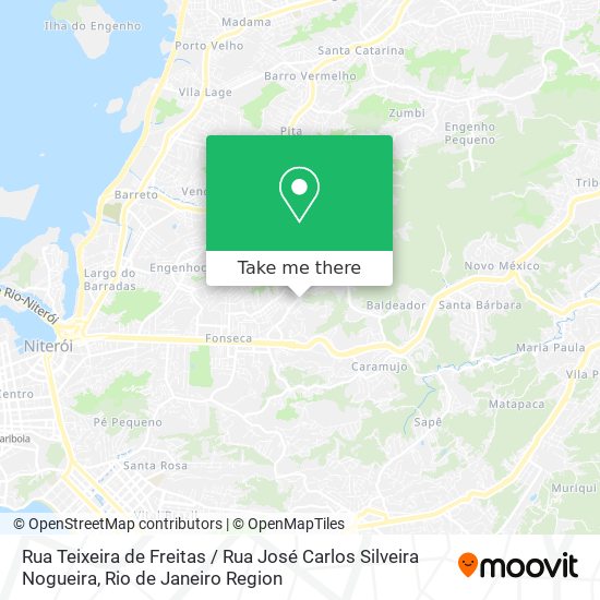 Mapa Rua Teixeira de Freitas / Rua José Carlos Silveira Nogueira