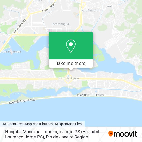 Hospital Municipal Lourenço Jorge-PS map