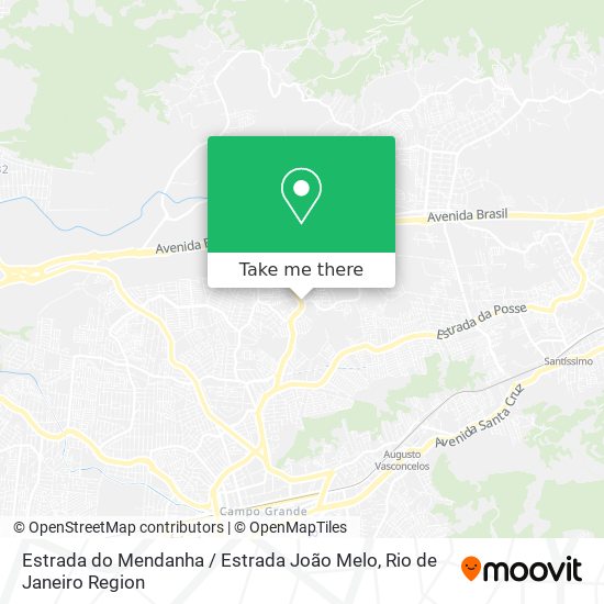 Estrada do Mendanha / Estrada João Melo map