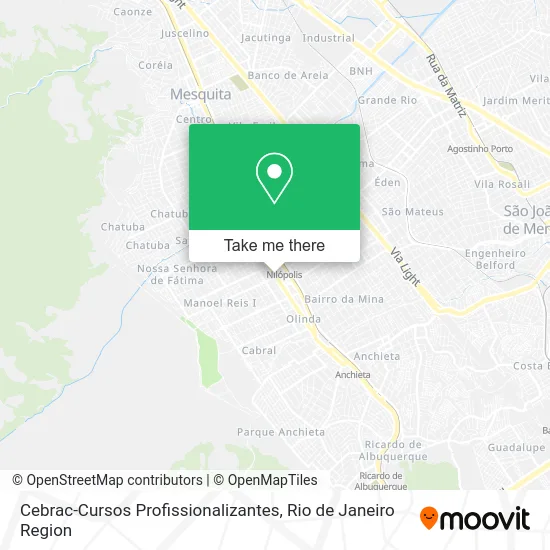 Cebrac-Cursos Profissionalizantes map