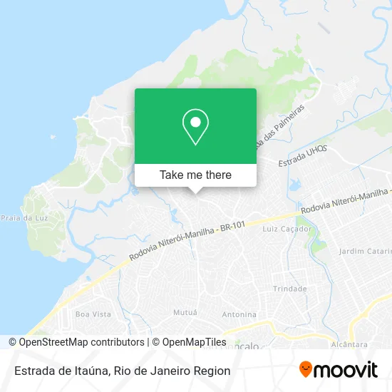 Estrada de Itaúna map