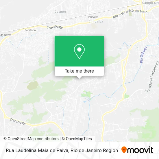 Rua Laudelina Maia de Paiva map