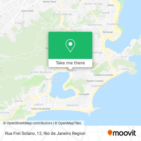 Mapa Rua Frei Solano, 12
