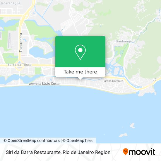 Mapa Siri da Barra Restaurante