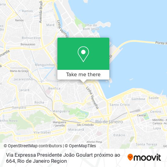 Mapa Via Expressa Presidente João Goulart próximo ao 664