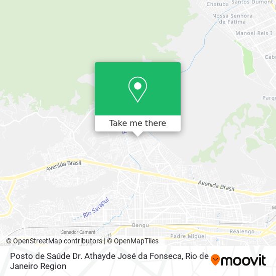 Mapa Posto de Saúde Dr. Athayde José da Fonseca