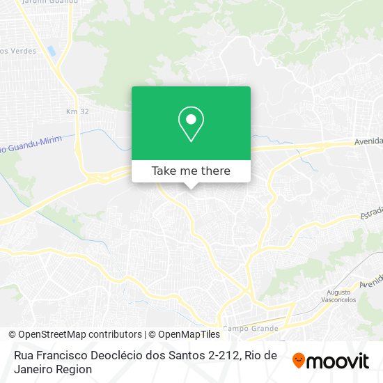 Mapa Rua Francisco Deoclécio dos Santos 2-212