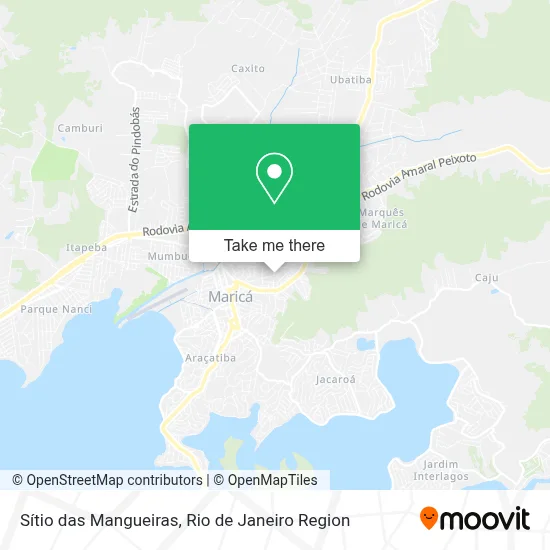 Sítio das Mangueiras map