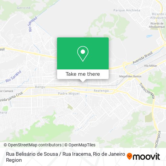 Mapa Rua Belisário de Sousa / Rua Iracema