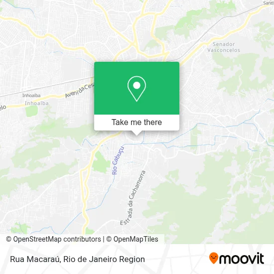 Rua Macaraú map