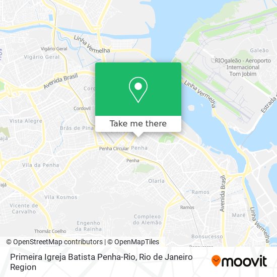 Primeira Igreja Batista Penha-Rio map