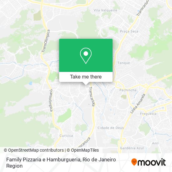 Mapa Family Pizzaria e Hamburgueria