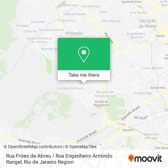 Mapa Rua Fróes de Abreu / Rua Engenheiro Armindo Rangel